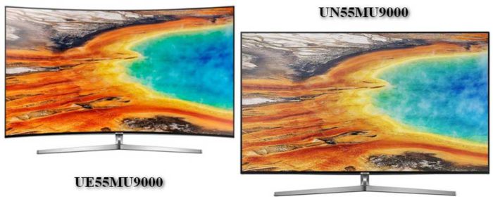 DIFFERENCES BETWEEN UE55MU9000 AND UN55MU9000