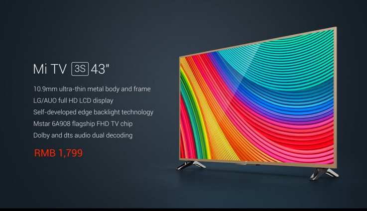 Xiaomi Mi TV 3S 43″